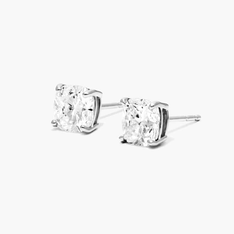 Cushion Shape Lab Grown Diamond Earrings